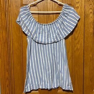 like new Old Navy Striped Drop Shoulder Top